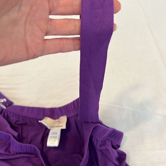 Anthony Originals szP2X purple adjustable button strap full length romper EUC - Picture 8 of 11